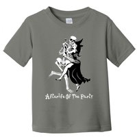 Funny Halloween Afterlife Of The Party Skeleton And Witch Toddler T-Shirt