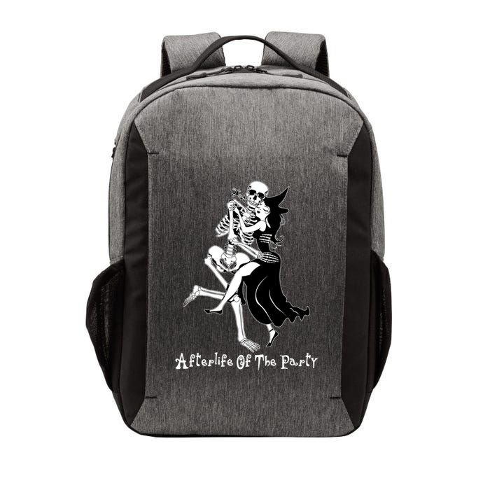 Funny Halloween Afterlife Of The Party Skeleton And Witch Vector Backpack