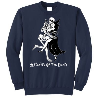 Funny Halloween Afterlife Of The Party Skeleton And Witch Sweatshirt