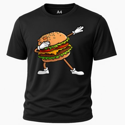 Funny Hamburger Art Cheeseburger Lover Cooling Performance Crew T-Shirt