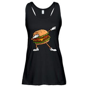 Funny Hamburger Art Cheeseburger Lover Ladies Essential Flowy Tank