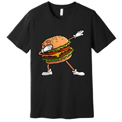 Funny Hamburger Art Cheeseburger Lover Premium T-Shirt