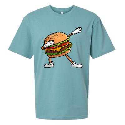 Funny Hamburger Art Cheeseburger Lover Sueded Cloud Jersey T-Shirt