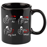 Fun Humour As Per My Last Email Make Your Day With Sarcastic 11oz C Handle Ceramic Mug