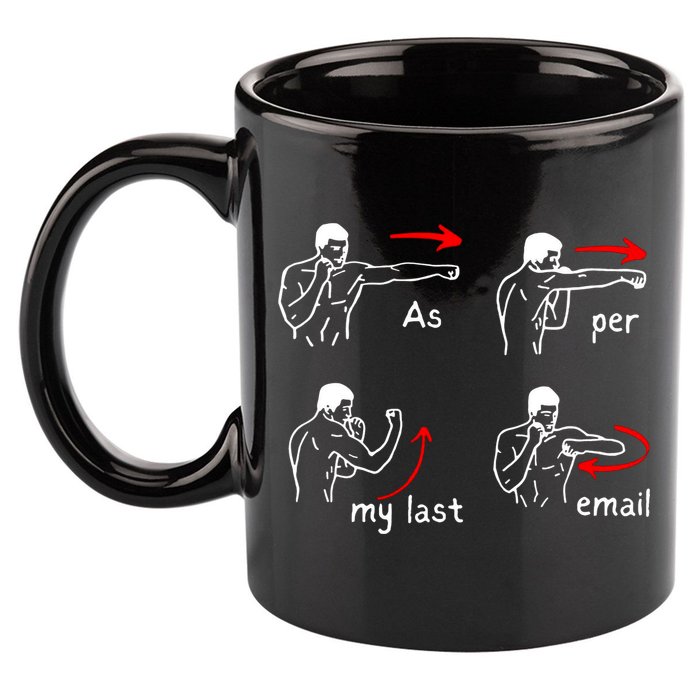 Fun Humour As Per My Last Email Make Your Day With Sarcastic 11oz C Handle Ceramic Mug