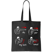 Fun Humour As Per My Last Email Make Your Day With Sarcastic Bag