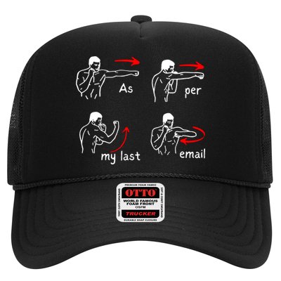 Fun Humour As Per My Last Email Make Your Day With Sarcastic Trucker Hat