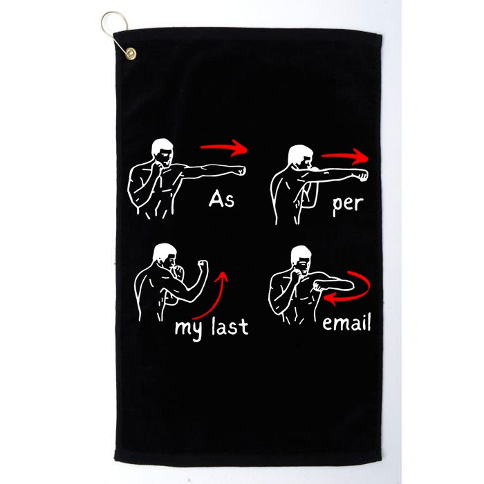 Fun Humour As Per My Last Email Make Your Day With Sarcastic Golf Towel