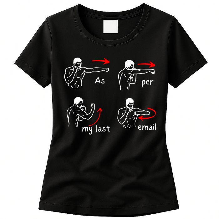 Fun Humour As Per My Last Email Make Your Day With Sarcastic Womens T-Shirt