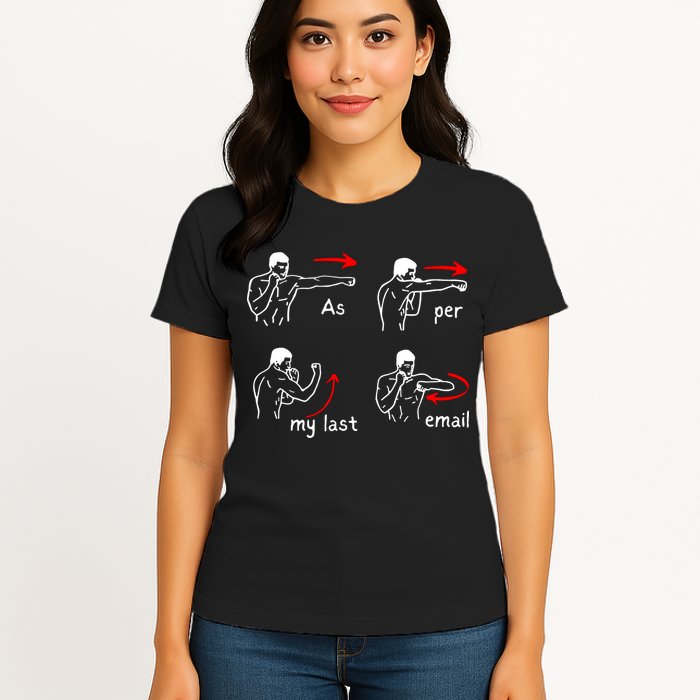 Fun Humour As Per My Last Email Make Your Day With Sarcastic Womens T-Shirt