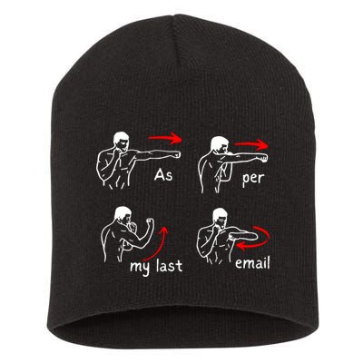 Fun Humour As Per My Last Email Make Your Day With Sarcastic Short Acrylic Beanie