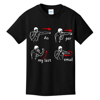 Fun Humour As Per My Last Email Make Your Day With Sarcastic Kids T-Shirt