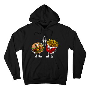 Funny Hamburger And Fries Gift Men Women Cool Fast Food Meal Hoodie