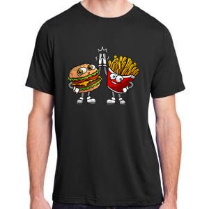 Funny Hamburger And Fries Gift Men Women Cool Fast Food Meal Adult ChromaSoft Performance T-Shirt