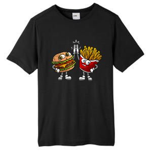 Funny Hamburger And Fries Gift Men Women Cool Fast Food Meal Tall Fusion ChromaSoft Performance T-Shirt