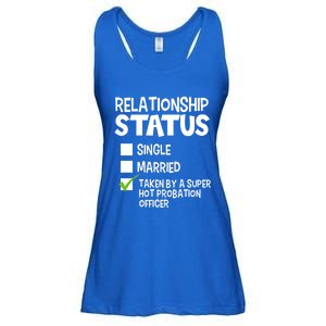 Funny His And Her Gift Probation Officer Relationship Status Cool Gift Ladies Essential Flowy Tank