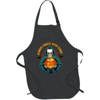 Funny Halloween Always Check Your Candy Skeleton Apron