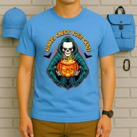 Funny Halloween Always Check Your Candy Skeleton T-Shirt