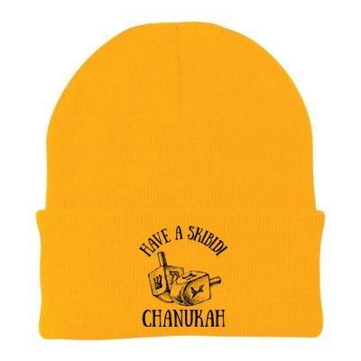 Funny Have A Skibid.I Hanukah Chanukah Menorah Bruh Knit Cap Winter Beanie