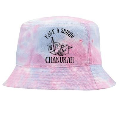 Funny Have A Skibid.I Hanukah Chanukah Menorah Bruh Tie-Dyed Bucket Hat