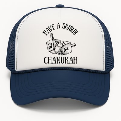 Funny Have A Skibid.I Hanukah Chanukah Menorah Bruh Trucker Hat