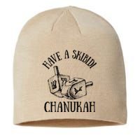 Funny Have A Skibid.I Hanukah Chanukah Menorah Bruh Sustainable Beanie