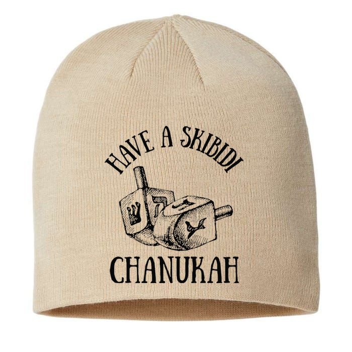 Funny Have A Skibid.I Hanukah Chanukah Menorah Bruh Sustainable Beanie