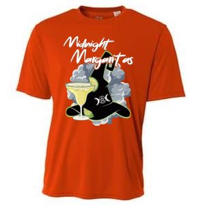 Funny Halloween And Midnight Margaritas Gift Cooling Performance Crew T-Shirt