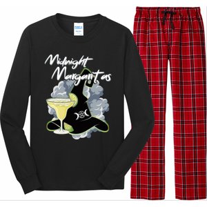 Funny Halloween And Midnight Margaritas Gift Long Sleeve Pajama Set