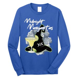 Funny Halloween And Midnight Margaritas Gift Long Sleeve Shirt