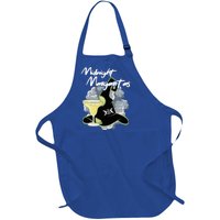 Funny Halloween And Midnight Margaritas Gift Full-Length Apron With Pockets