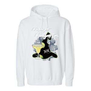 Funny Halloween And Midnight Margaritas Gift Garment-Dyed Fleece Hoodie