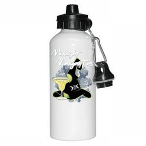 Funny Halloween And Midnight Margaritas Gift Aluminum Water Bottle