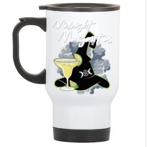 Funny Halloween And Midnight Margaritas Gift Stainless Steel Travel Mug