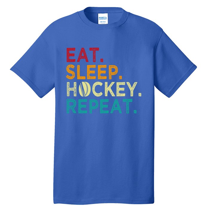 Funny Hockey Art Adult Vintage Ice Hockey Great Gift Tall T-Shirt