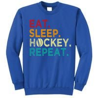 Funny Hockey Art Adult Vintage Ice Hockey Great Gift Tall Sweatshirt