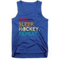 Funny Hockey Art Adult Vintage Ice Hockey Great Gift Tank Top