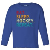 Funny Hockey Art Adult Vintage Ice Hockey Great Gift Toddler Long Sleeve Shirt