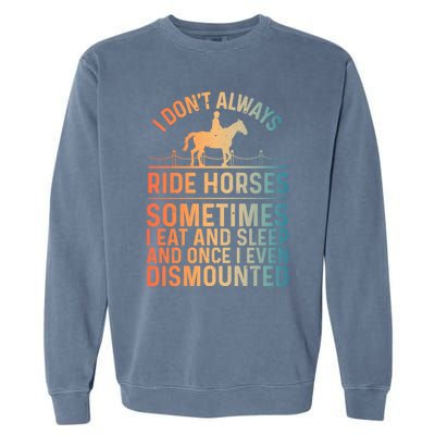 Funny Horse Art Horseback Riding Horse Lover Gift Garment-Dyed Sweatshirt