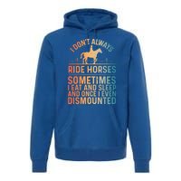 Funny Horse Art Horseback Riding Horse Lover Gift Premium Hoodie