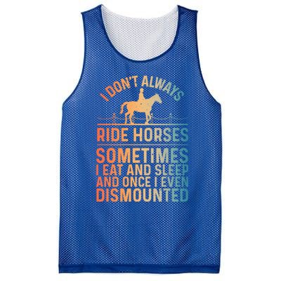 Funny Horse Art Horseback Riding Horse Lover Gift Mesh Reversible Basketball Jersey Tank