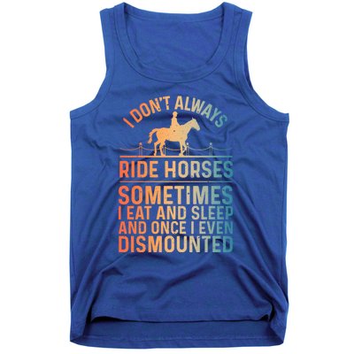 Funny Horse Art Horseback Riding Horse Lover Gift Tank Top