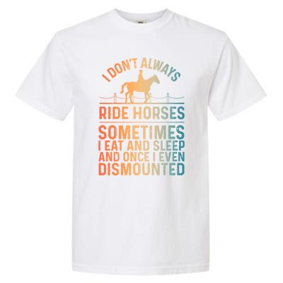 Funny Horse Art Horseback Riding Horse Lover Gift Garment-Dyed Heavyweight T-Shirt