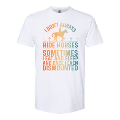 Funny Horse Art Horseback Riding Horse Lover Gift Softstyle CVC T-Shirt