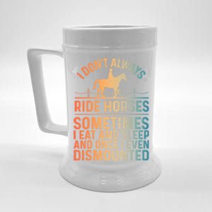 Funny Horse Art Horseback Riding Horse Lover Gift Beer Stein