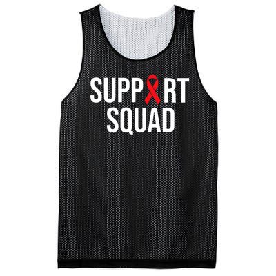 Family Hiv Awareness Red Ribbon Aids Support Squad Mesh Reversible Basketball Jersey Tank