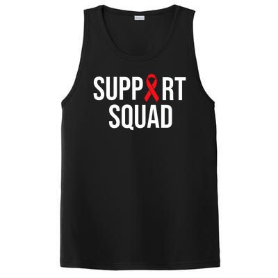 Family Hiv Awareness Red Ribbon Aids Support Squad PosiCharge Competitor Tank