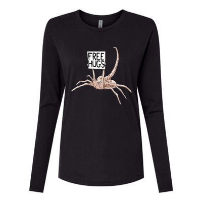 Free Hugs Alien Womens Cotton Relaxed Long Sleeve T-Shirt