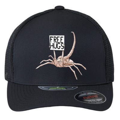 Free Hugs Alien Flexfit Unipanel Trucker Cap