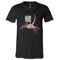 Free Hugs Alien V-Neck T-Shirt